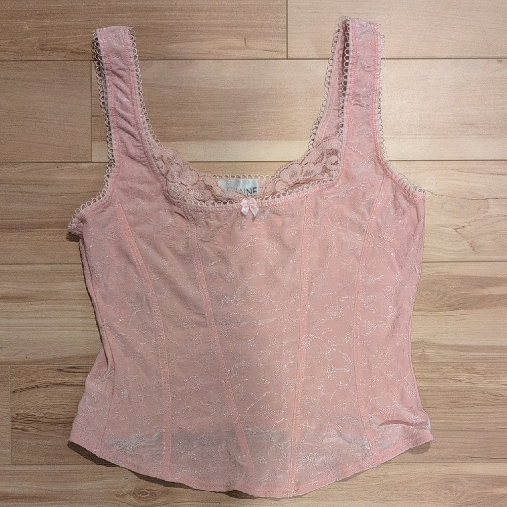 Arianne Pink Lace Camisole